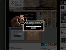 Tablet Screenshot of dogsindanger.com